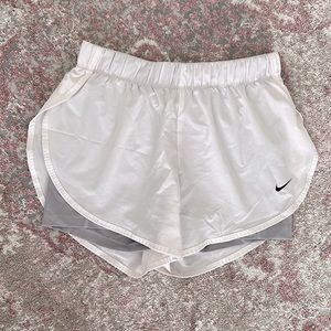 White Dri-Fit Nike Shorts